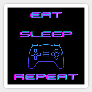 EAT, SLEEP, GAME, REPEAT Sticker